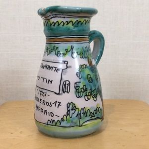 Vintage Spanish water jug - Restaurante Botin